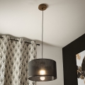 Brilagi - Підвісна люстра ANTHONY 1xE27/60W/230V дуб/чорний