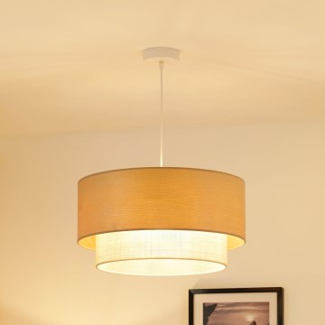 Brilagi - Підвісна люстра ARIZONA BOHO 1xE27/15W/230V діаметр 45 см бежевий/білий