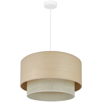 Brilagi - Підвісна люстра ARIZONA BOHO 1xE27/15W/230V діаметр 45 см бежевий/білий