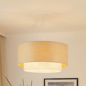 Brilagi - Підвісна люстра ARIZONA BOHO 1xE27/15W/230V діаметр 60 см бежевий/білий