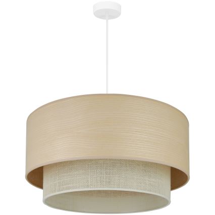 Brilagi - Підвісна люстра ARIZONA BOHO 1xE27/15W/230V діаметр 60 см бежевий/білий