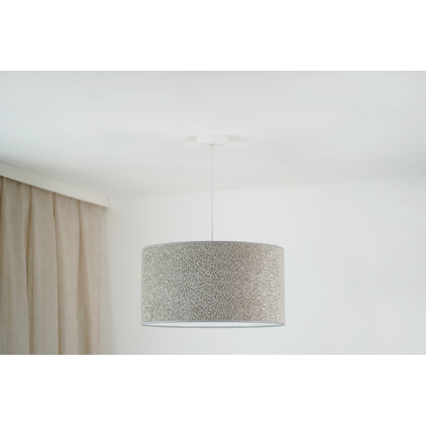 Brilagi - Підвісна люстра BOUCLE ROLLER 1xE27/15W/230V діаметр 45 см сірий