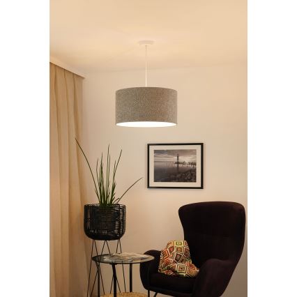 Brilagi - Підвісна люстра BOUCLE ROLLER 1xE27/15W/230V діаметр 45 см сірий