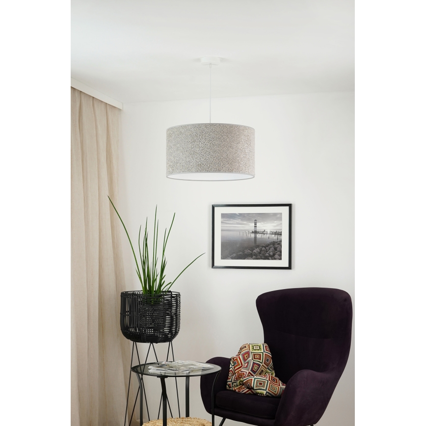 Brilagi - Підвісна люстра BOUCLE ROLLER 1xE27/15W/230V діаметр 45 см сірий