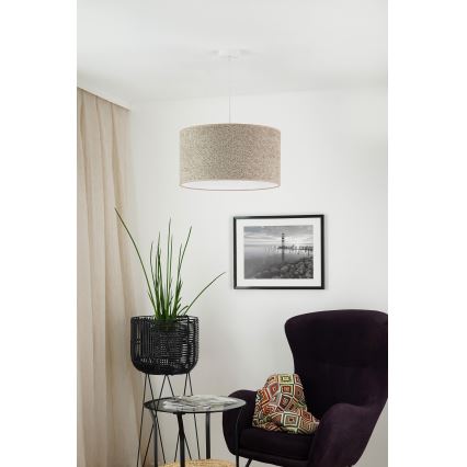 Brilagi - Підвісна люстра BOUCLE ROLLER 1xE27/15W/230V діаметр 45 см коричневий