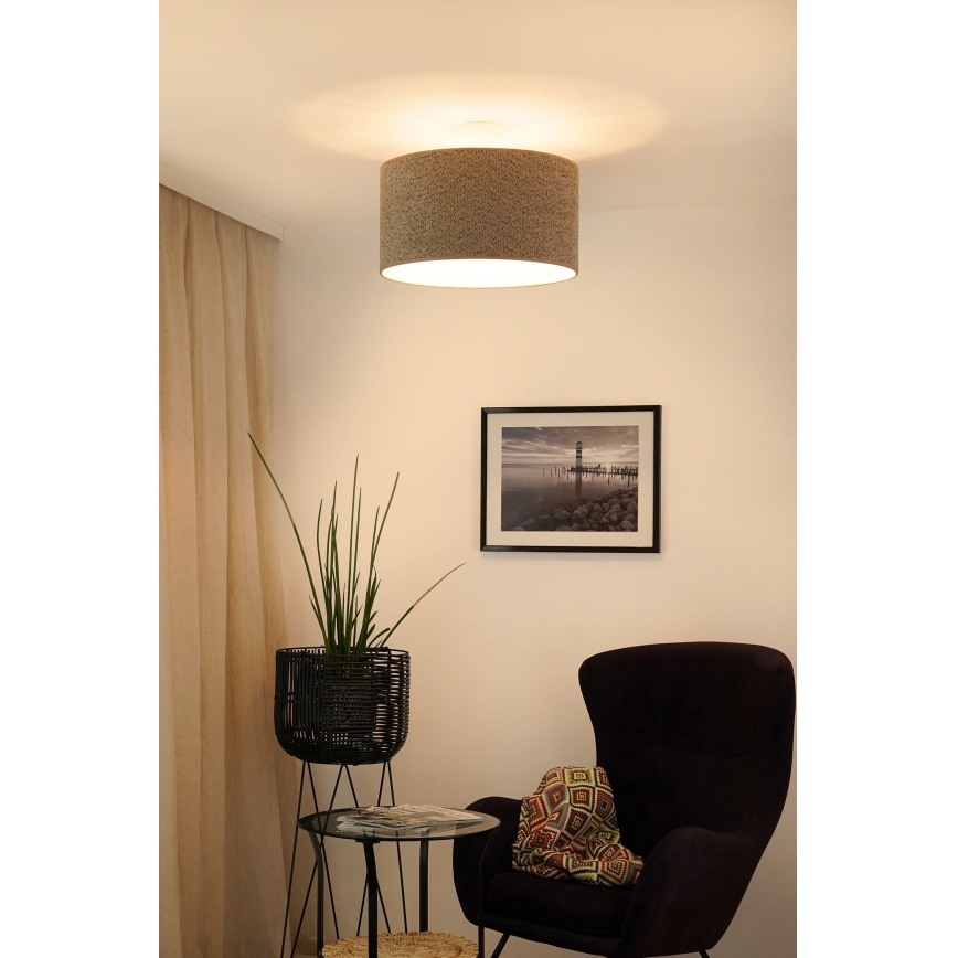 Brilagi - Підвісна люстра BOUCLE ROLLER 1xE27/15W/230V діаметр 45 см коричневий