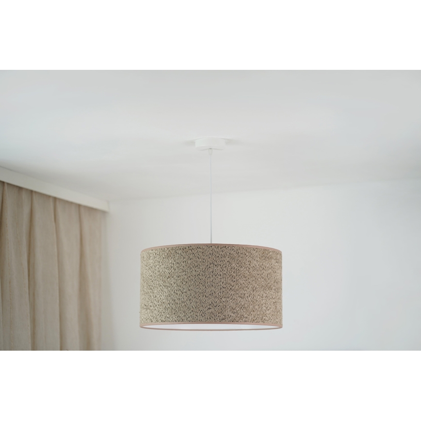 Brilagi - Підвісна люстра BOUCLE ROLLER 1xE27/15W/230V діаметр 45 см коричневий