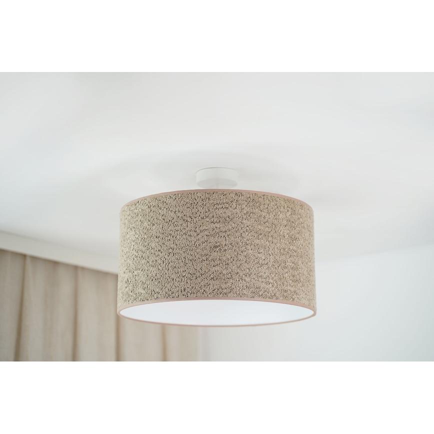 Brilagi - Підвісна люстра BOUCLE ROLLER 1xE27/15W/230V діаметр 45 см коричневий