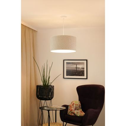 Brilagi - Підвісна люстра BOUCLE ROLLER 1xE27/15W/230V діаметр 45 см кремовий