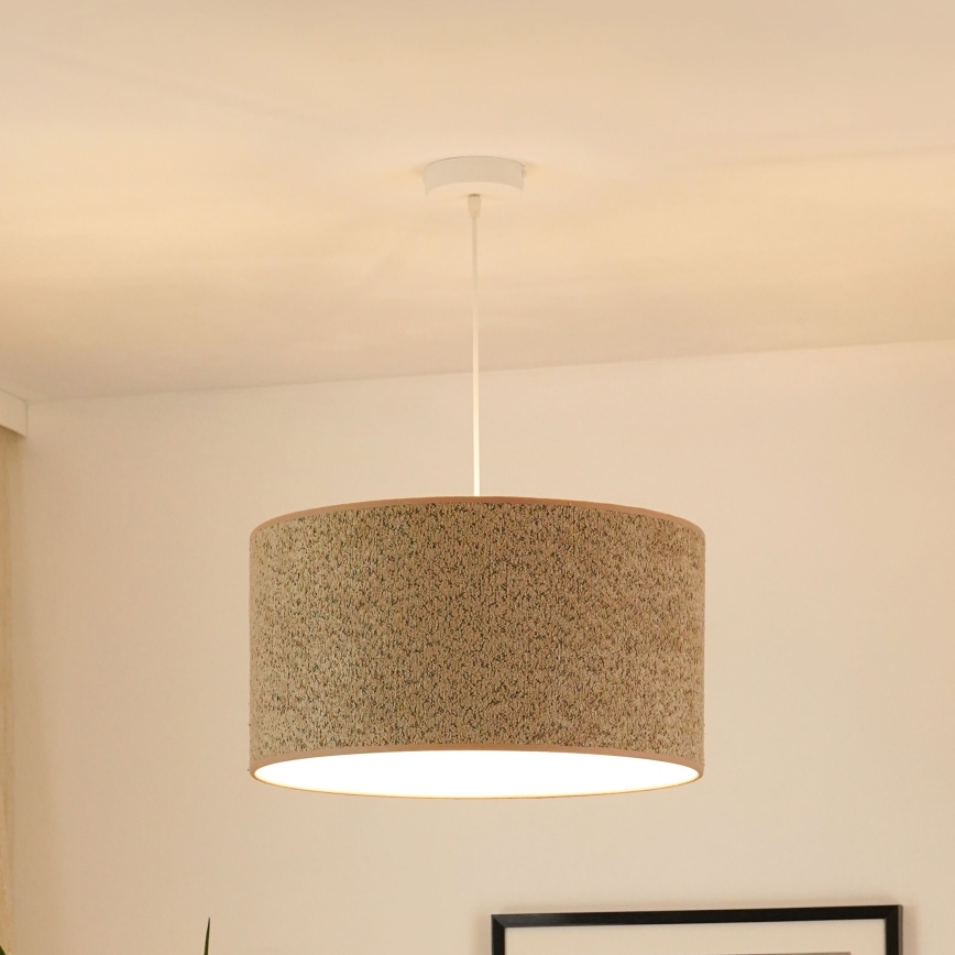 Brilagi - Підвісна люстра BOUCLE ROLLER 1xE27/15W/230V діаметр 50 см коричневий