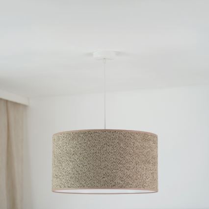 Brilagi - Підвісна люстра BOUCLE ROLLER 1xE27/15W/230V діаметр 50 см коричневий