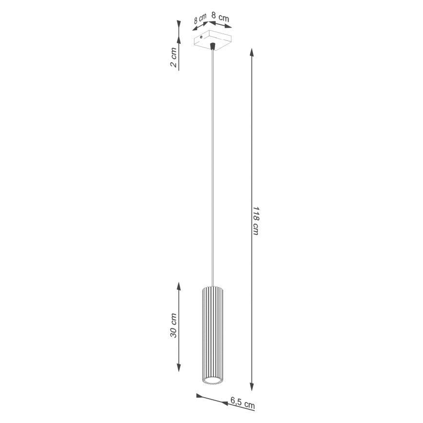 Brilagi - Підвісна люстра CRESTO 1xGU10/10W/230V чорний