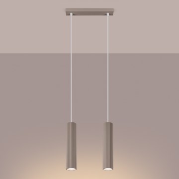 Brilagi - Підвісна люстра CRESTO 2xGU10/10W/230V taupe