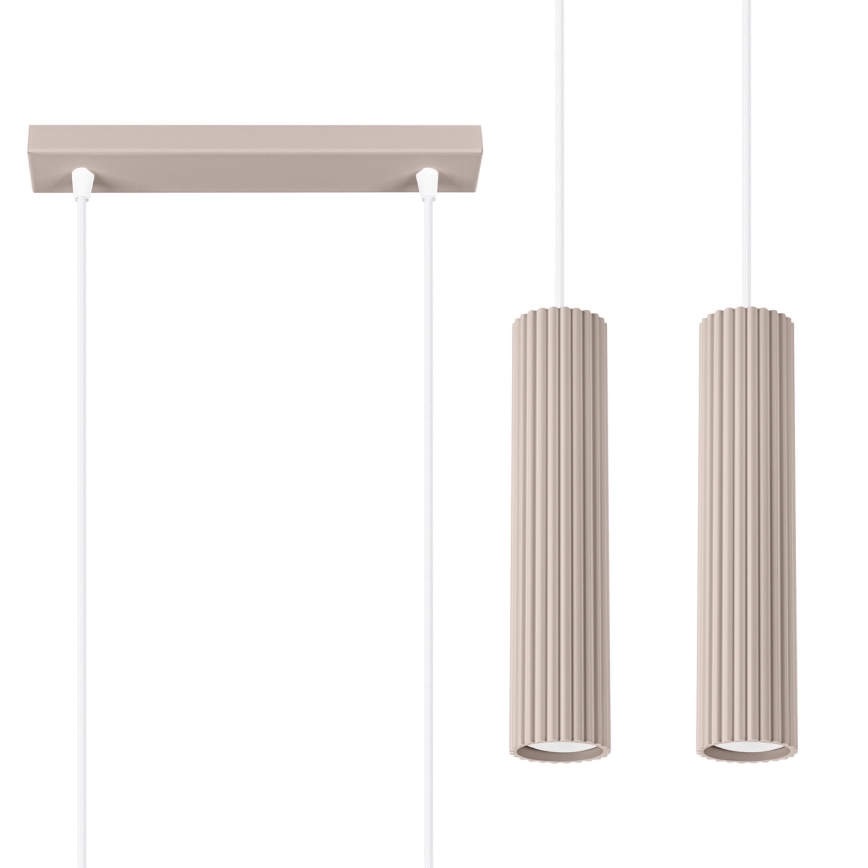 Brilagi - Підвісна люстра CRESTO 2xGU10/10W/230V taupe