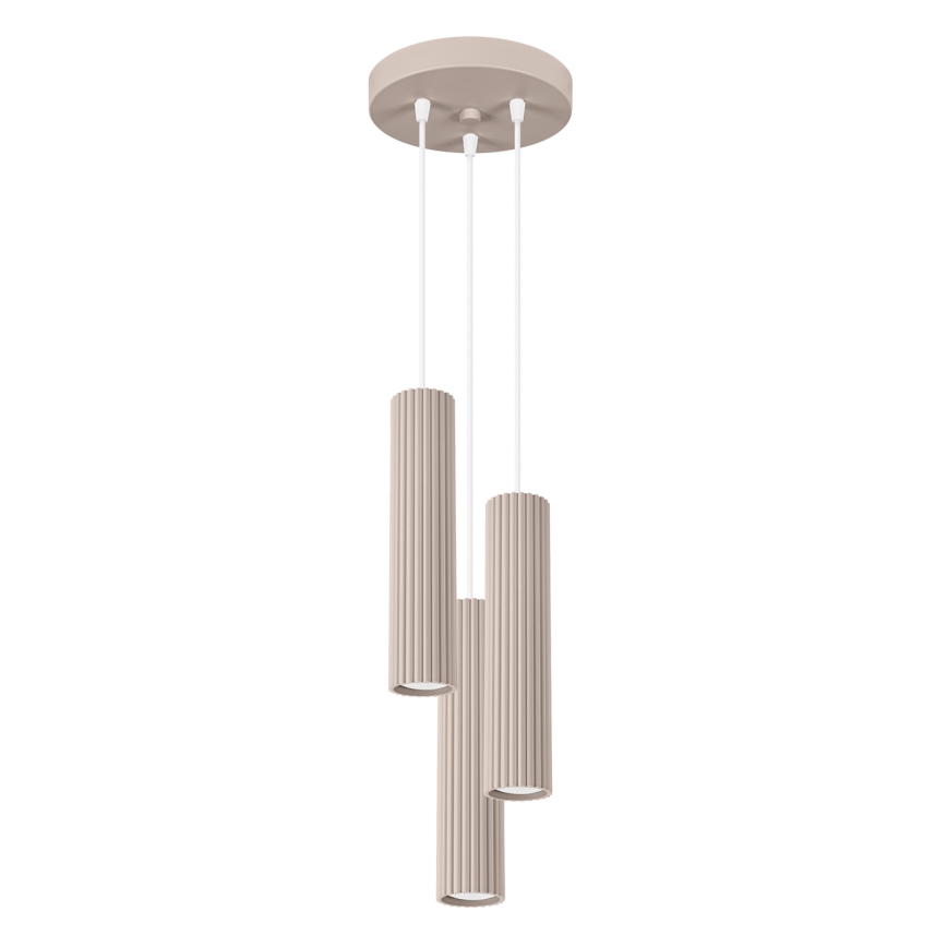 Brilagi - Підвісна люстра CRESTO 3xGU10/10W/230V taupe