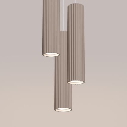 Brilagi - Підвісна люстра CRESTO 3xGU10/10W/230V taupe