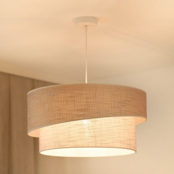 Brilagi - Підвісна люстра DOVER SHINE 1xE27/15W/230V діаметр 50 см сірий/кремовий
