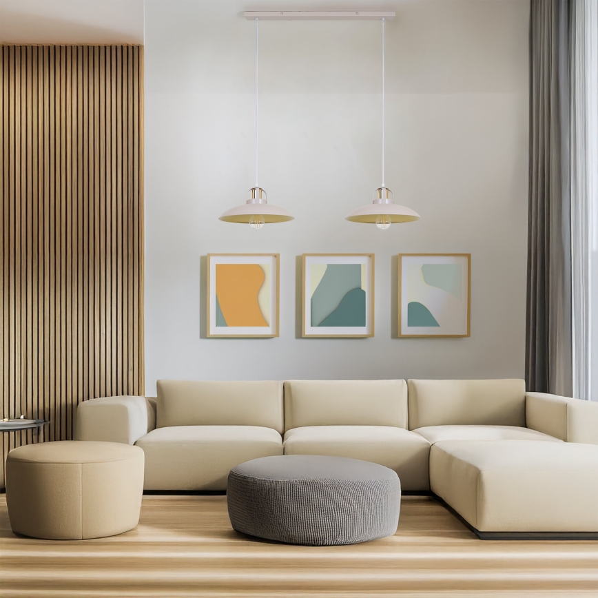 Brilagi - Підвісна люстра FLAMENGO 2xE27/60W/230V бежевий