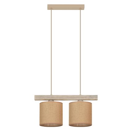 Brilagi - Підвісна люстра FOREST 2xE27/15W/230V сосна/коричневий