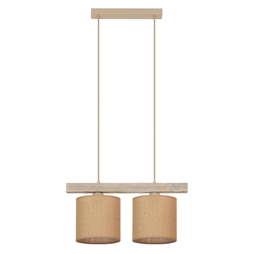 Brilagi - Підвісна люстра FOREST 2xE27/15W/230V сосна/коричневий