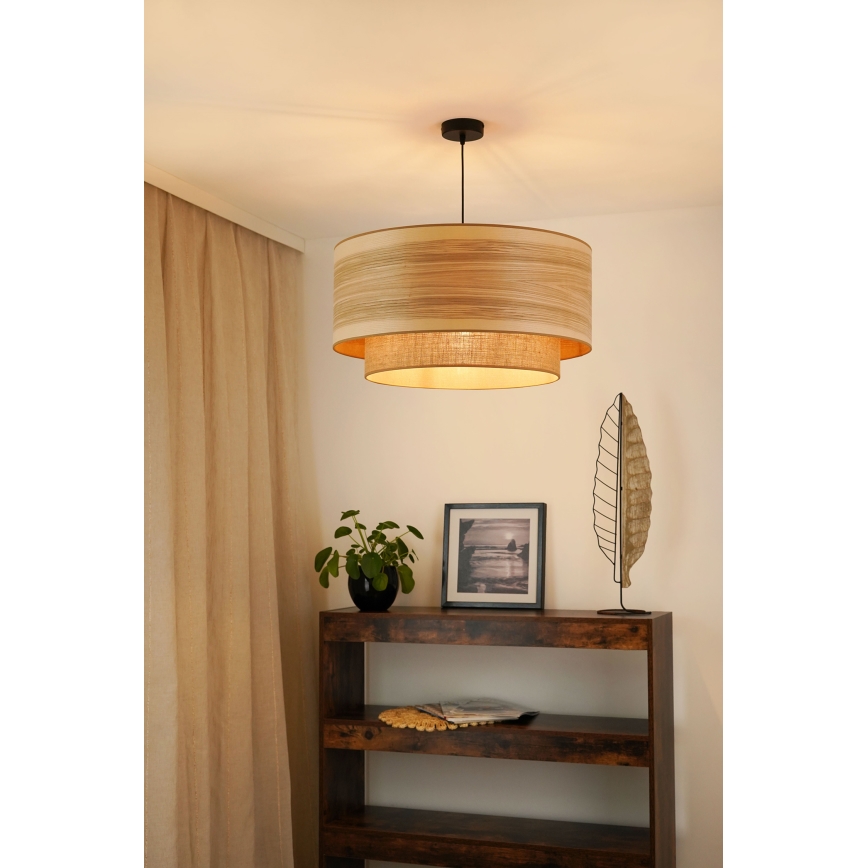 Brilagi - Підвісна люстра MONTANA BOHO 1xE27/15W/230V діаметр 60 см коричневий/чорний