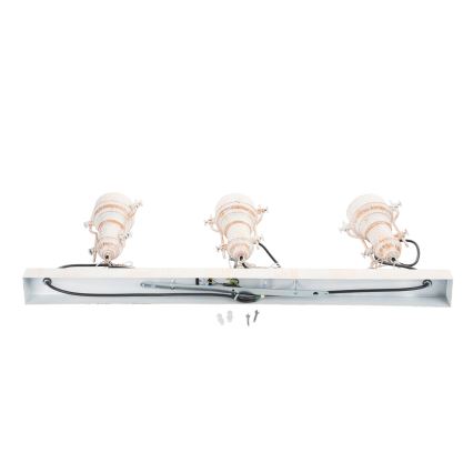 Brilagi - Підвісна люстра на ланцюгу PYRONIC 3xE27/40W/230V кремова/патина