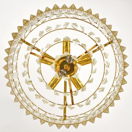 Брілагі - Підвісна люстра на ланцюзі КРІСТАЛ 5xE14/40W/230V діаметр 43 см