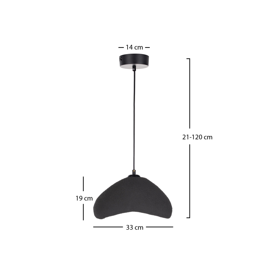 Brilagi - Підвісна люстра на шнурі WABI SABI 1xE27/40W/230V, діаметр 33 см, чорна