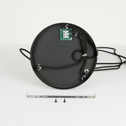 Brilagi - Підвісна люстра на тросі NORDIC WAVE 3xE27/15W/230V діаметр 38 см льон/чорний