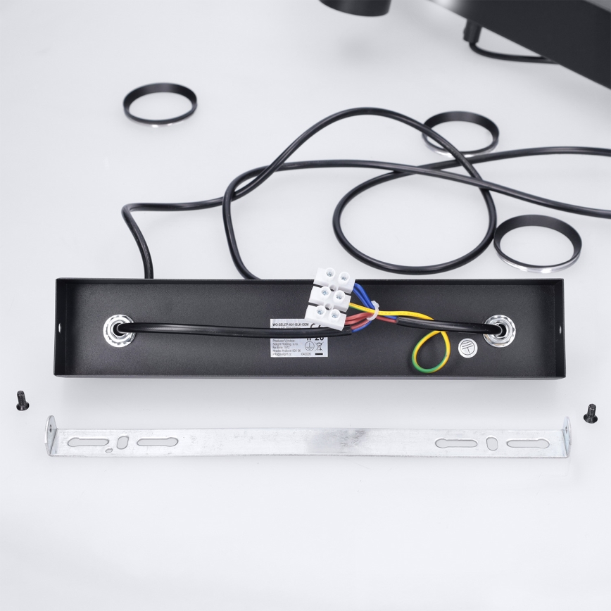 BRILAGI - Підвісна люстра на тросі SELE 4xGU10/30W/230V чорна