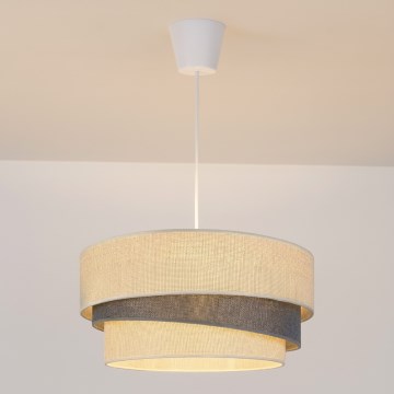 Brilagi - Підвісна люстра на тросі TRIO 1xE27/60W/230V, діаметр 40 см, кремова/сіра