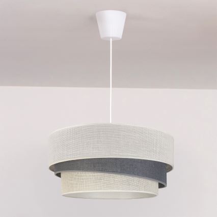 Brilagi - Підвісна люстра на тросі TRIO 1xE27/60W/230V, діаметр 40 см, кремова/сіра