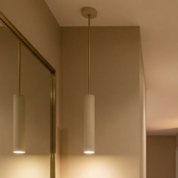 Brilagi - Підвісна люстра на тросі TUBE 1xGU10/15W/230V бежова/золота