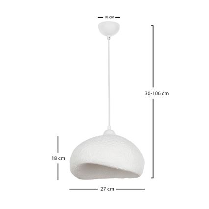 BRILAGI - Підвісна люстра на тросі WABI SABI 1xE27/40W/230V діаметр 32 см біла