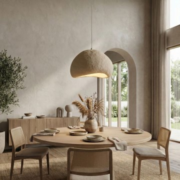 Brilagi - Підвісна люстра на тросі WABI SABI 1xE27/40W/230V, діаметр 50 см, бежева