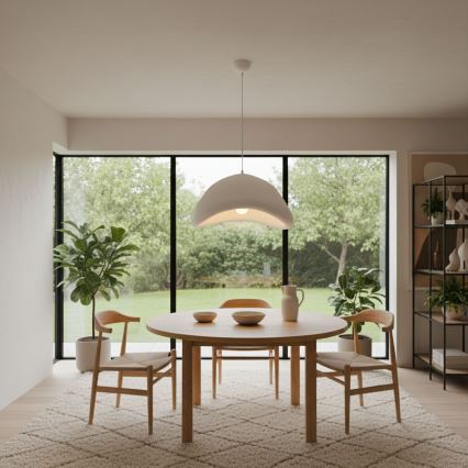 Brilagi - Підвісна люстра на тросі WABI SABI 1xE27/40W/230V діаметр 52 см біла