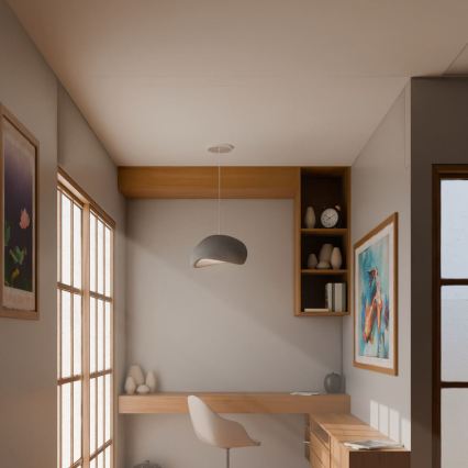 Brilagi - Підвісна люстра на тросі WABI SABI 1xE27/40W/230V сіра