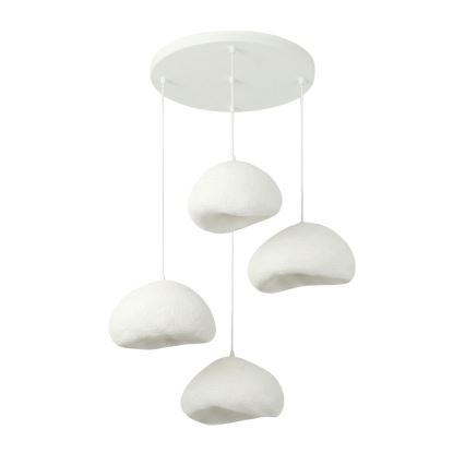 Brilagi - Підвісна люстра на тросі WABI SABI 4xE27/40W/230V діаметром 95 см біла