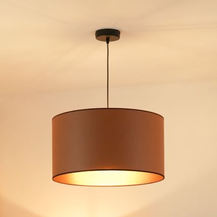 Brilagi - Підвісна люстра OREGON ROLLER VEGE 1xE27/15W/230V діаметр 45 см коричневий