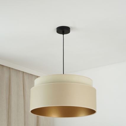 Brilagi - Підвісна люстра OREGON VEGE 1xE27/15W/230V діаметр 45 см бежевий