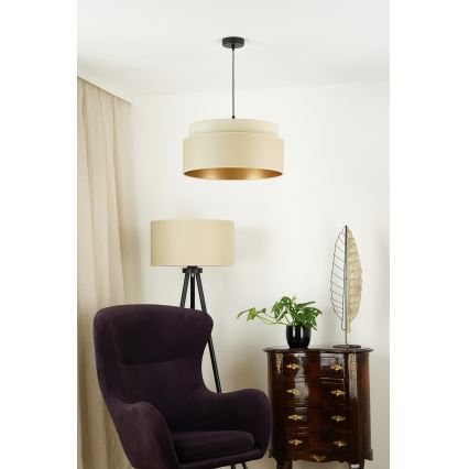 Brilagi - Підвісна люстра OREGON VEGE 1xE27/15W/230V діаметр 45 см бежевий