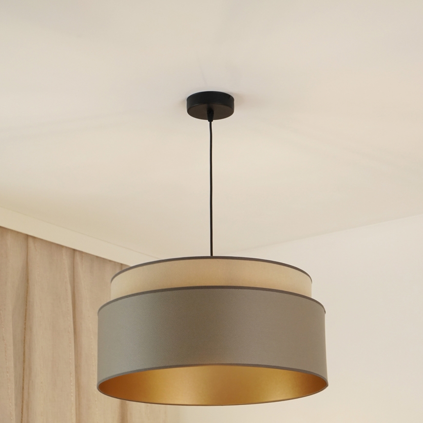 Brilagi - Підвісна люстра OREGON VEGE 1xE27/15W/230V діаметр 45 см сірий