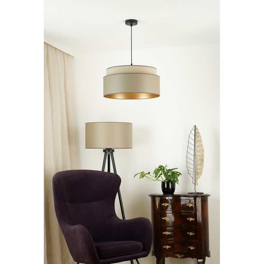 Brilagi - Підвісна люстра OREGON VEGE 1xE27/15W/230V діаметр 45 см сірий