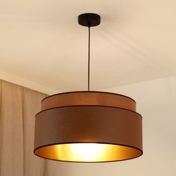 Brilagi - Підвісна люстра OREGON VEGE 1xE27/15W/230V діаметр 45 см коричневий