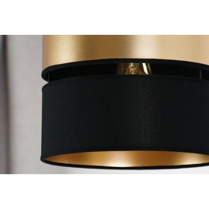 Brilagi - Підвісна люстра ROYAL 1xE27/15W/230V діаметр 25 см чорний/золотий