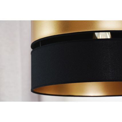 Brilagi - Підвісна люстра ROYAL 1xE27/15W/230V діаметр 40 см чорний/золотий