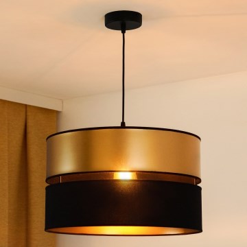 Brilagi - Підвісна люстра ROYAL 1xE27/15W/230V діаметр 40 см чорний/золотий