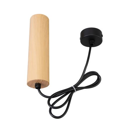 Brilagi - Підвісна люстра SELE 1xGU10/30W/230V чорний/дубовий декор