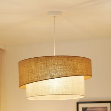 Brilagi - Підвісна люстра SHINE 1xE27/15W/230V діаметр 50 см бежевий/кремовий