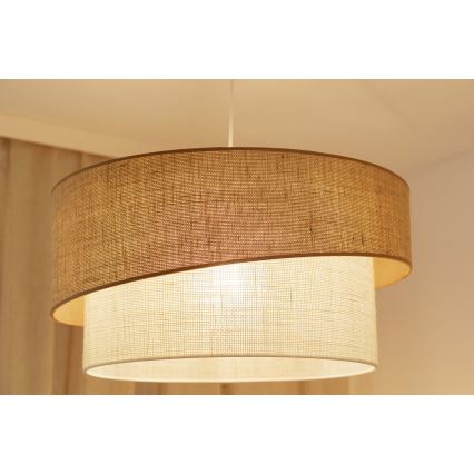 Brilagi - Підвісна люстра SHINE 1xE27/15W/230V діаметр 50 см бежевий/кремовий